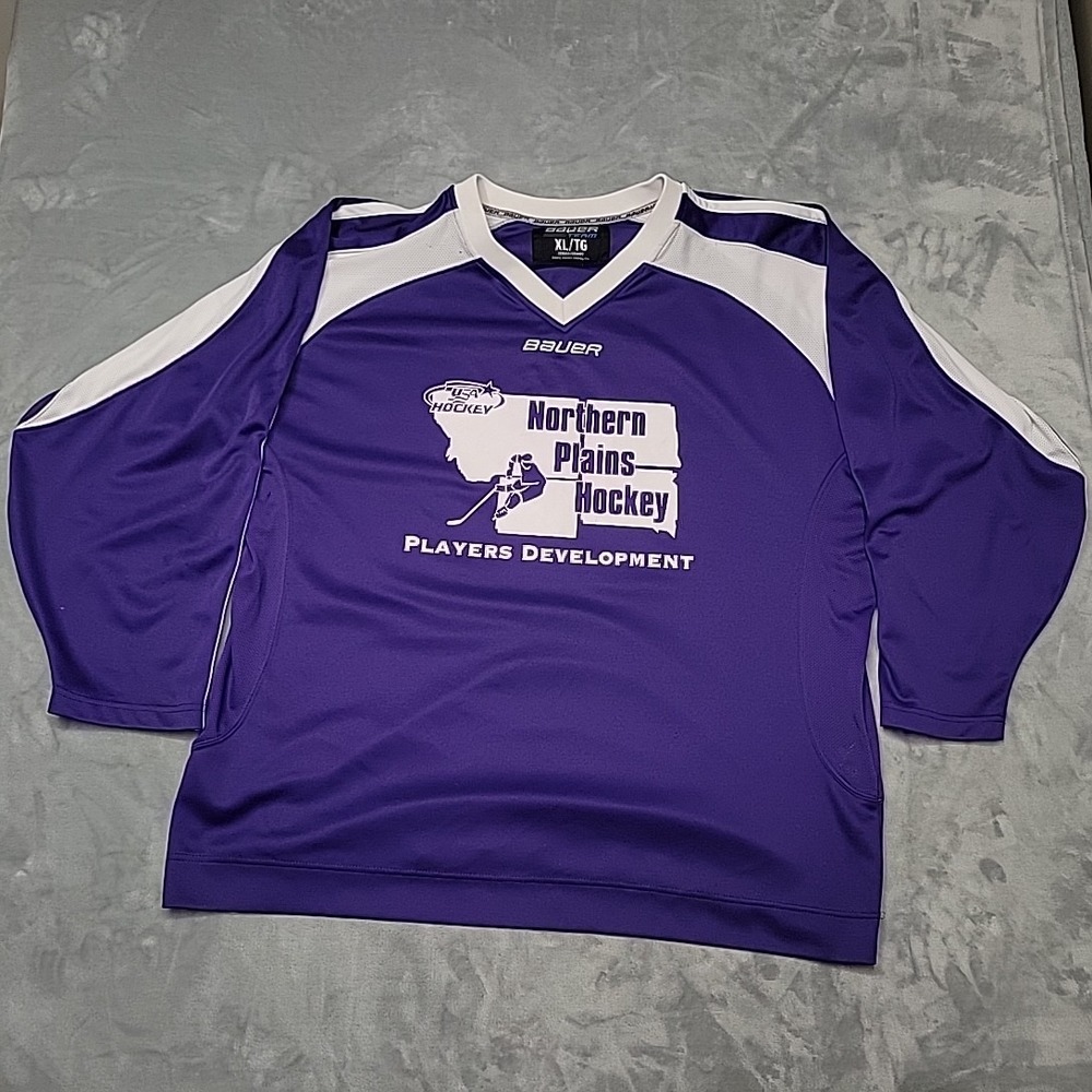 Bauer Shirt Mens XL Purple Northern Plains Hockey Players Development Practice
